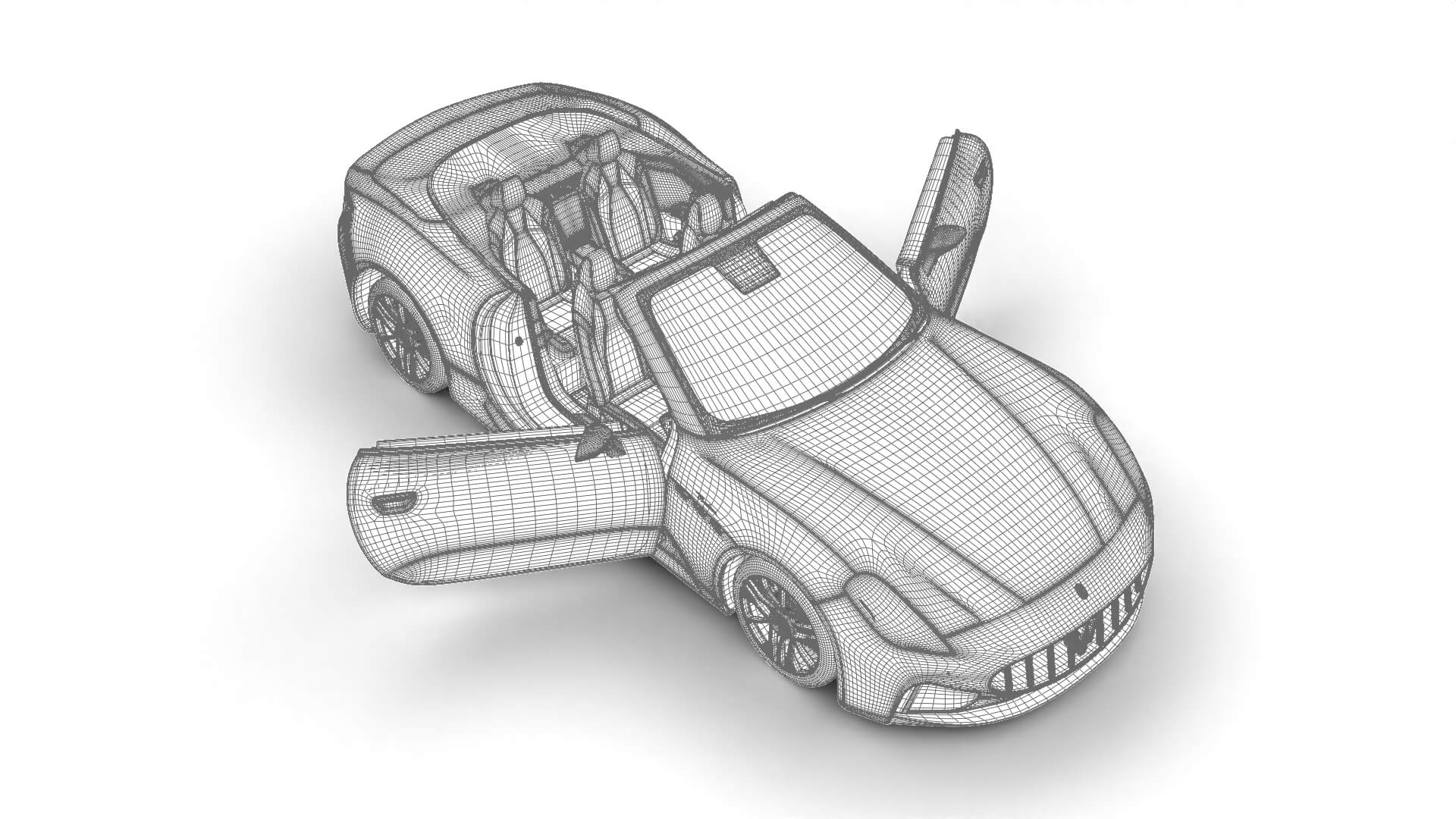 Maserati GranCabrio Modena 2025 HQ 3D Model