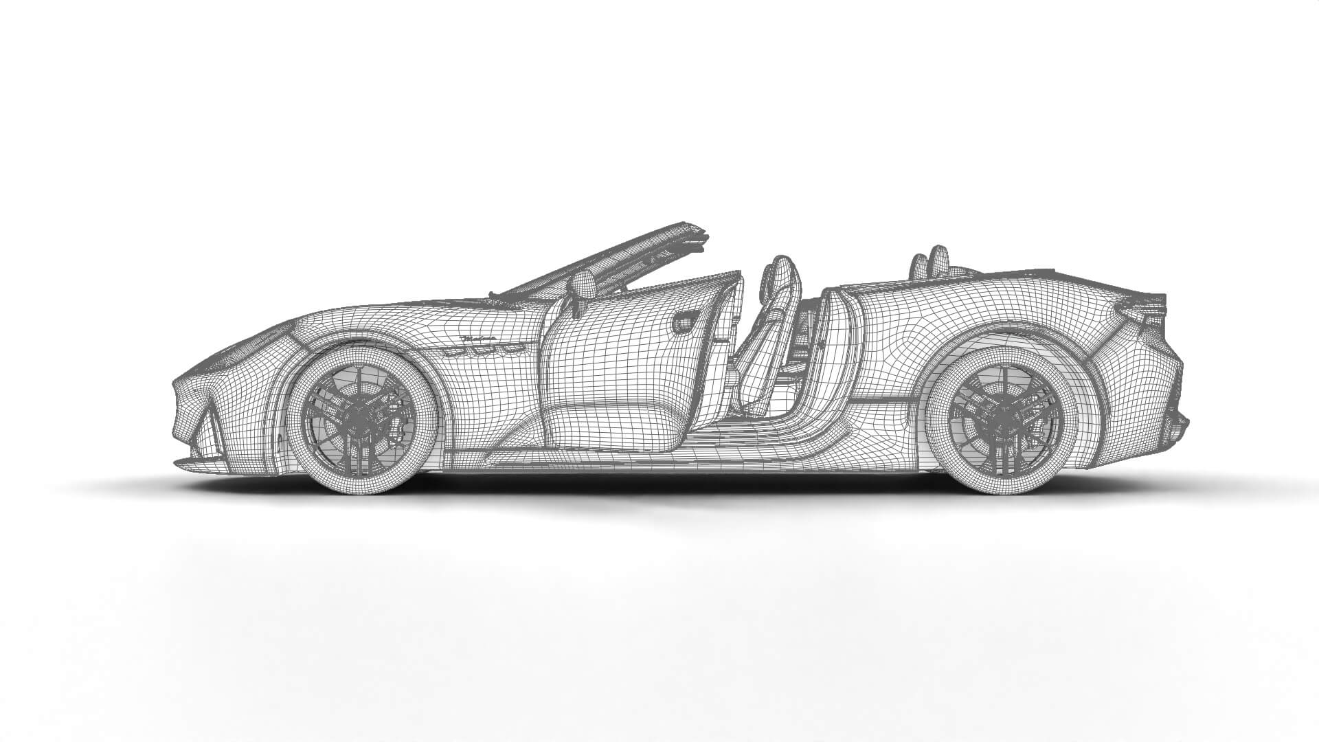 Maserati GranCabrio Modena 2025 HQ 3D Model