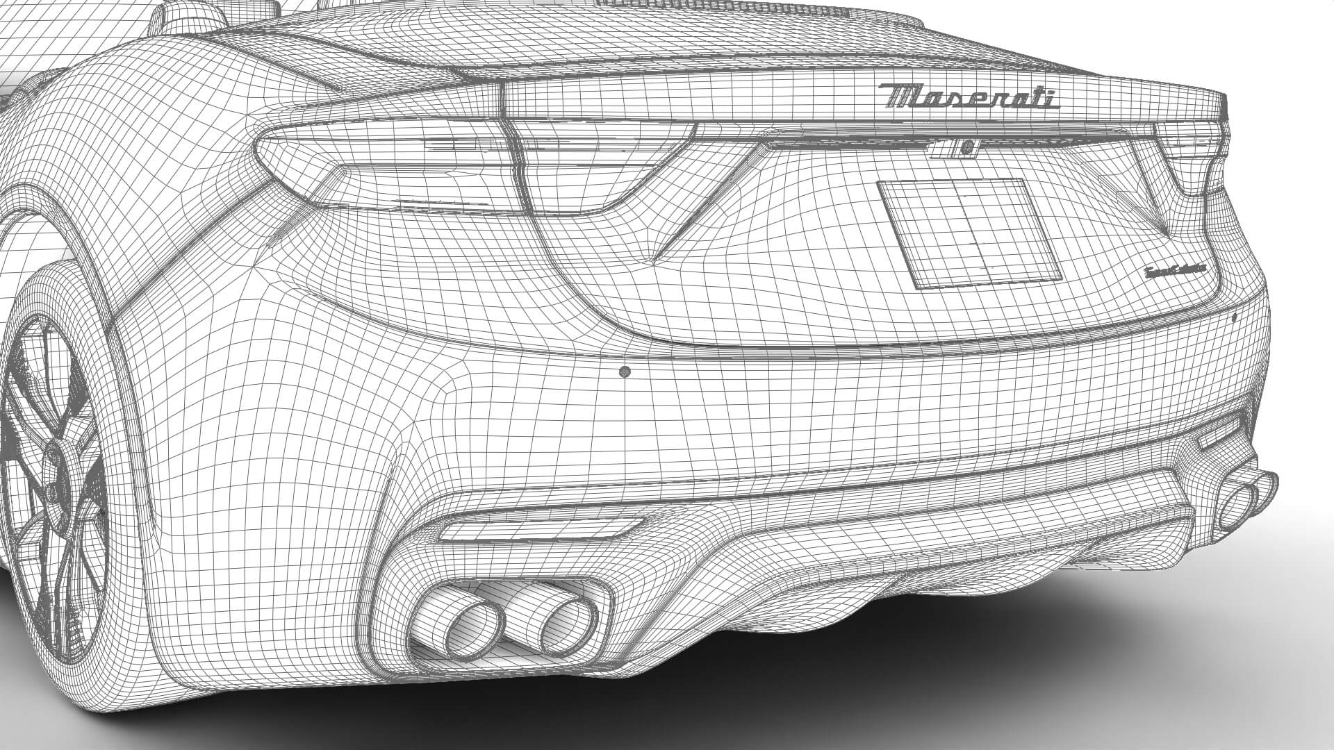 Maserati GranCabrio Modena 2025 HQ 3D Model