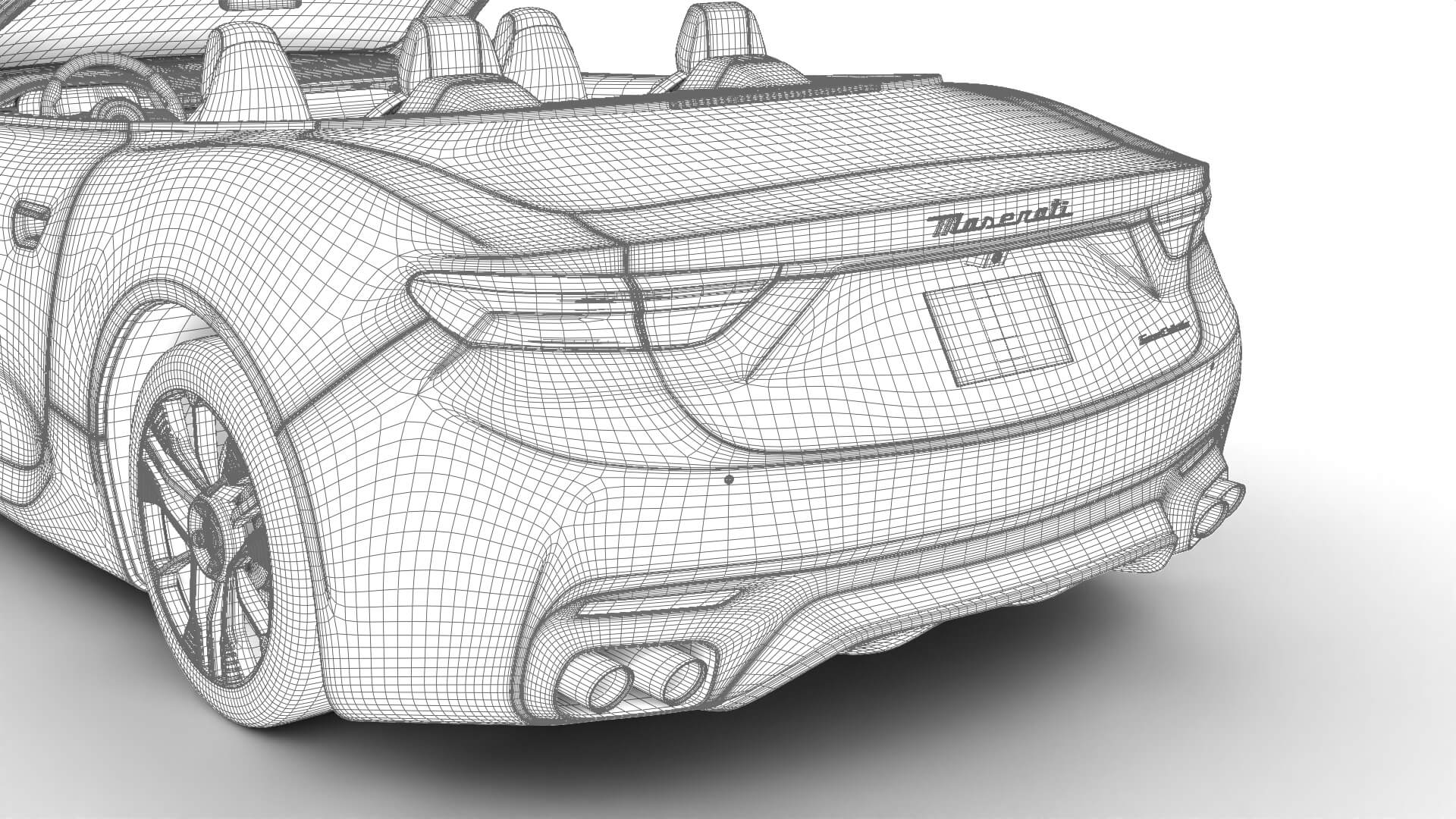 Maserati GranCabrio Modena 2025 3D Model