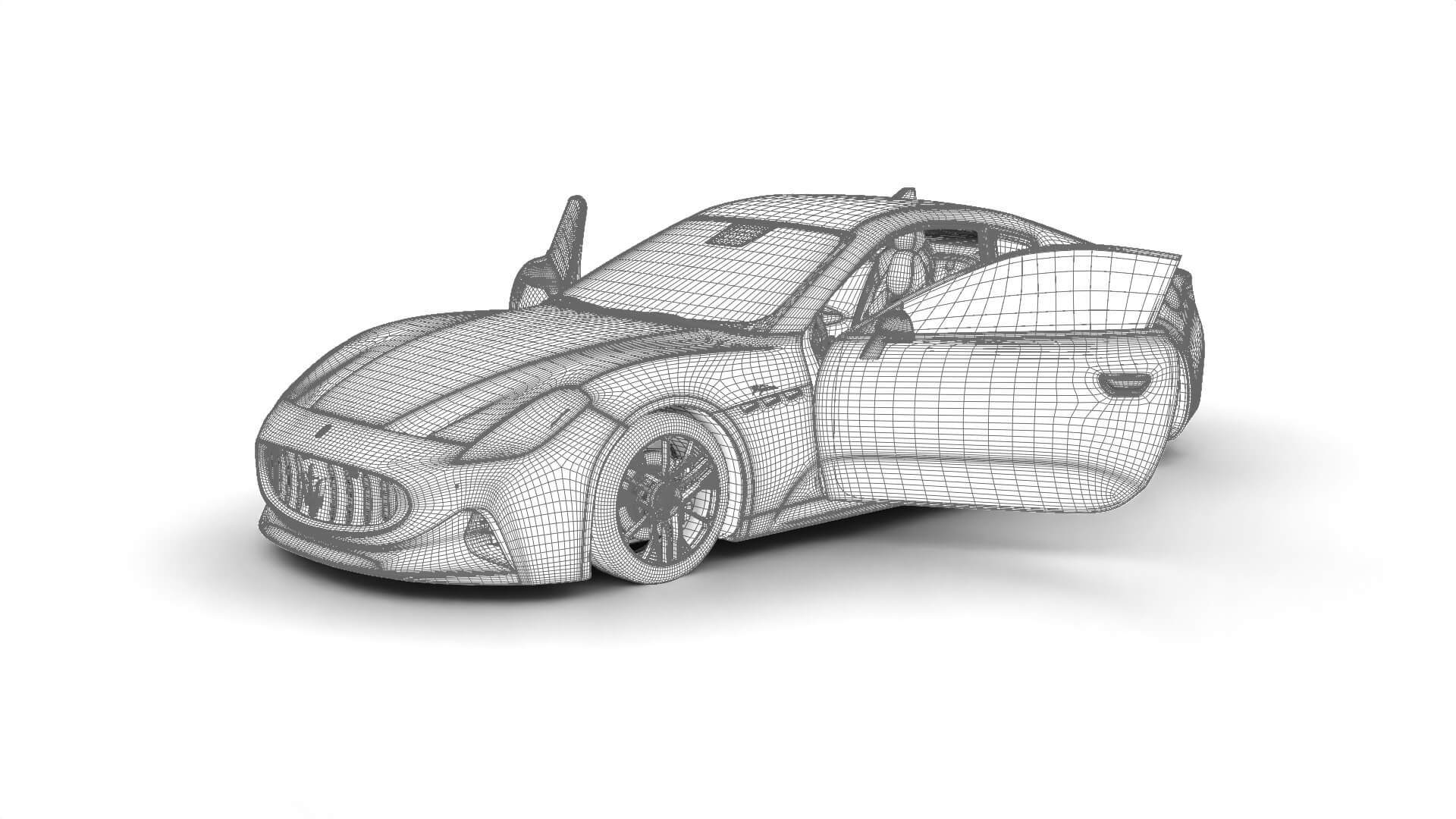 Maserati GranTurismo Trofeo 2023 HQ 3D Model