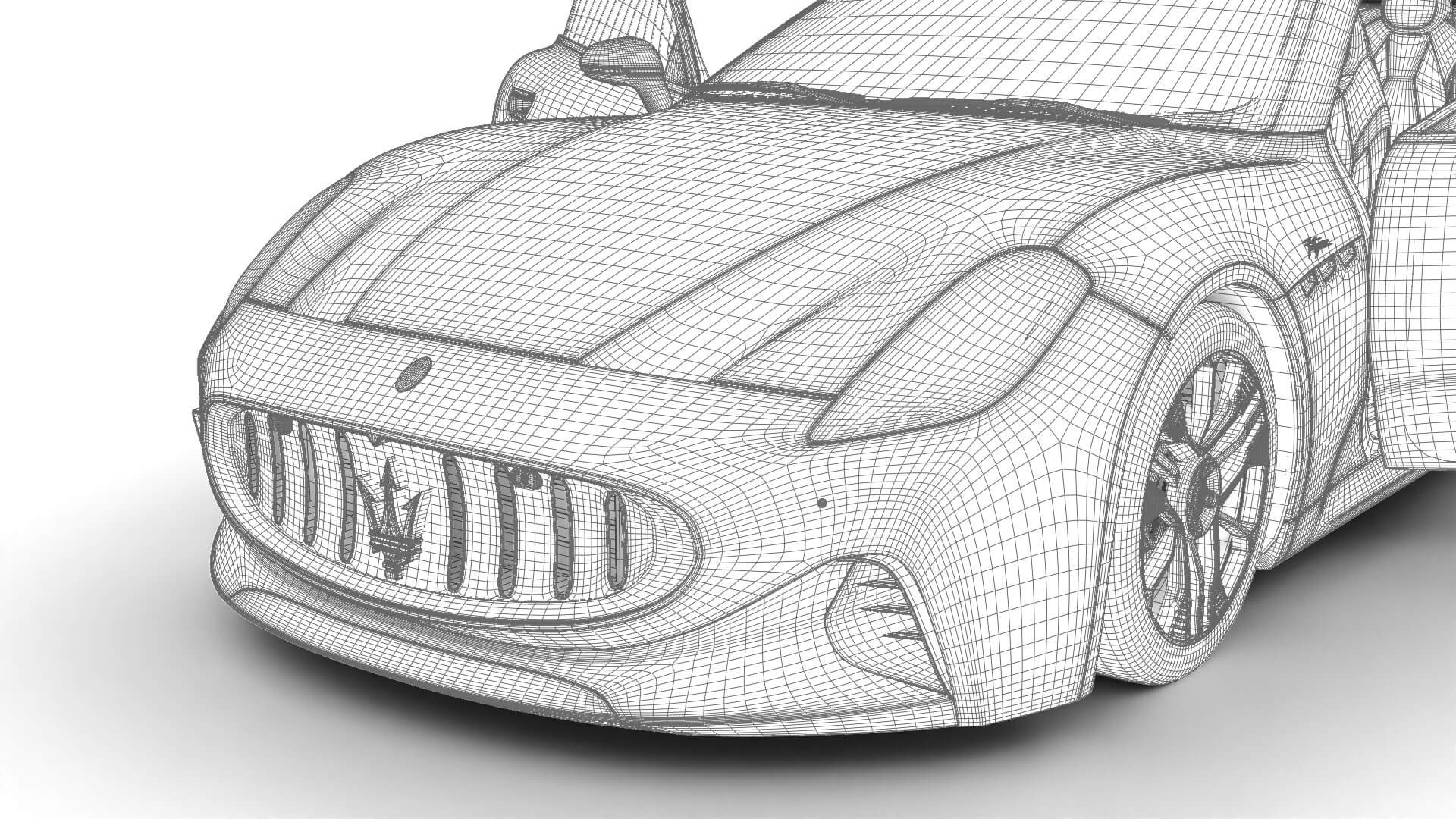 Maserati GranTurismo Trofeo 2023 HQ 3D Model