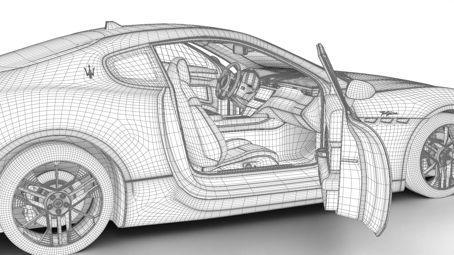 Maserati GranTurismo Trofeo 2023 HQ 3D Model