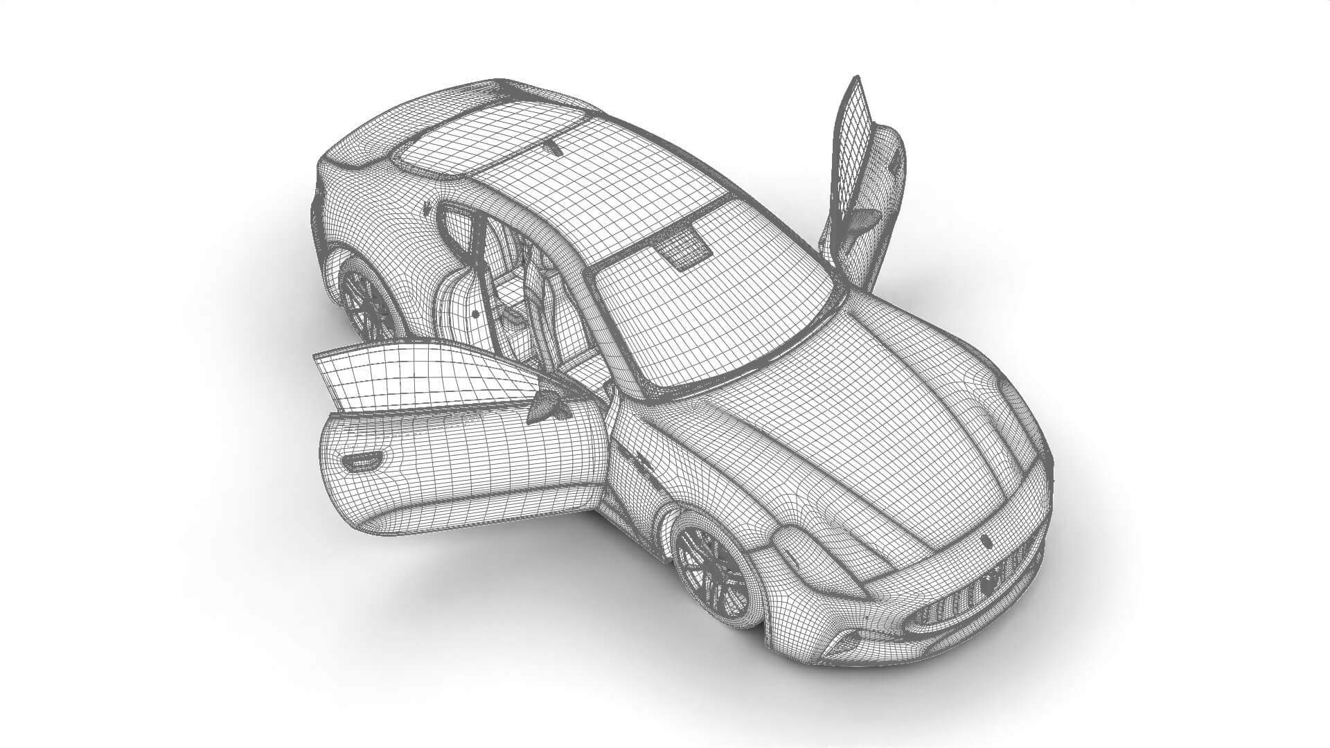 Maserati GranTurismo Trofeo 2023 HQ 3D Model