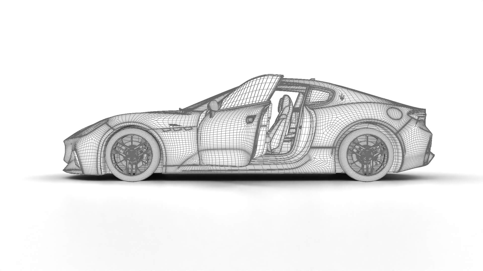 Maserati GranTurismo Trofeo 2023 HQ 3D Model