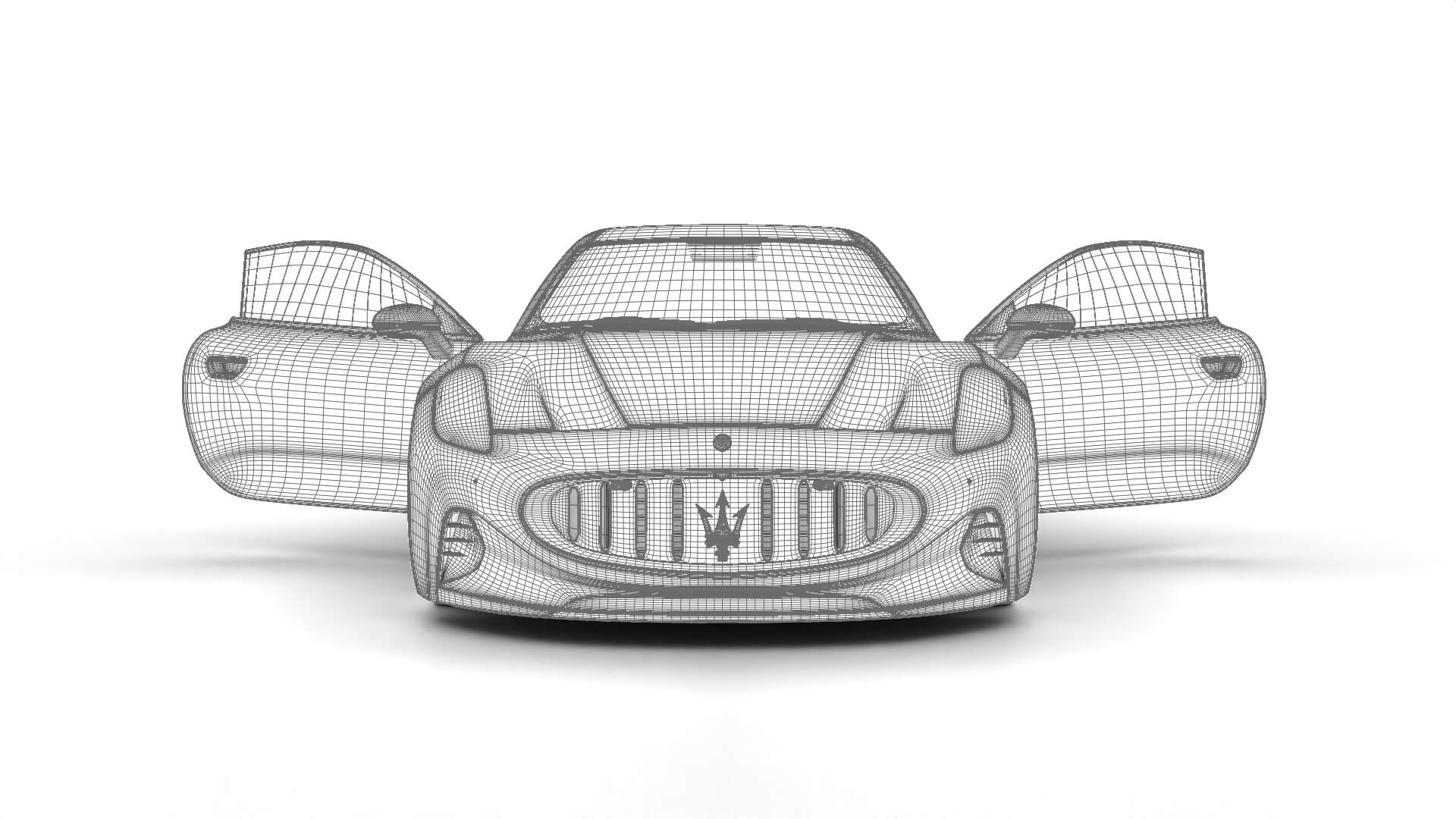 Maserati GranTurismo Trofeo 2023 HQ 3D Model