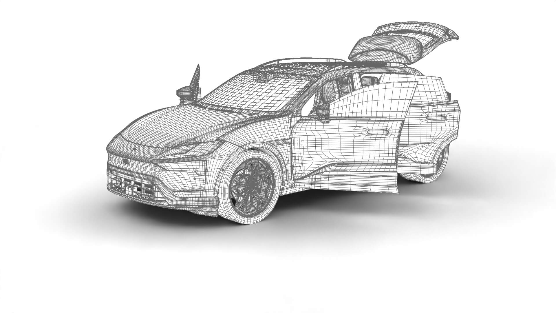 Polestar 4 SUV 2027 HQ 3D Model