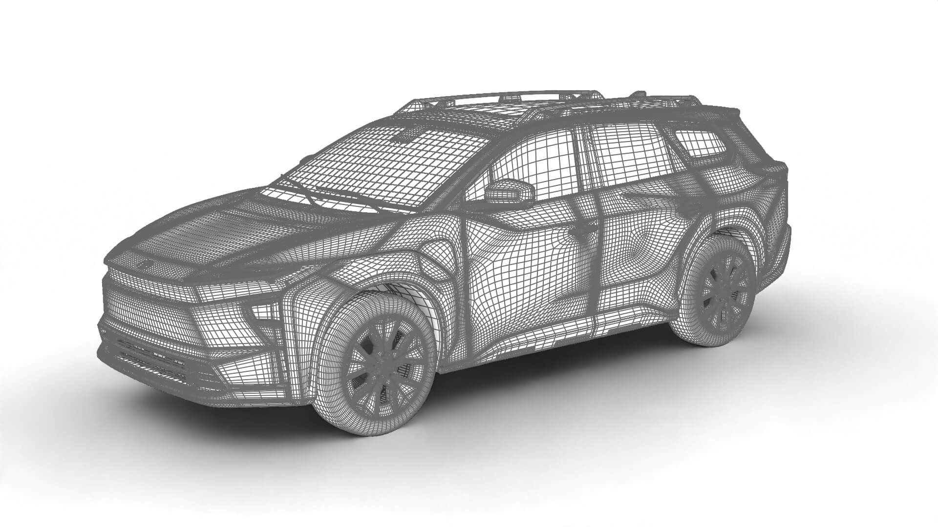 Toyota bZ Woodland 2026 3D Model