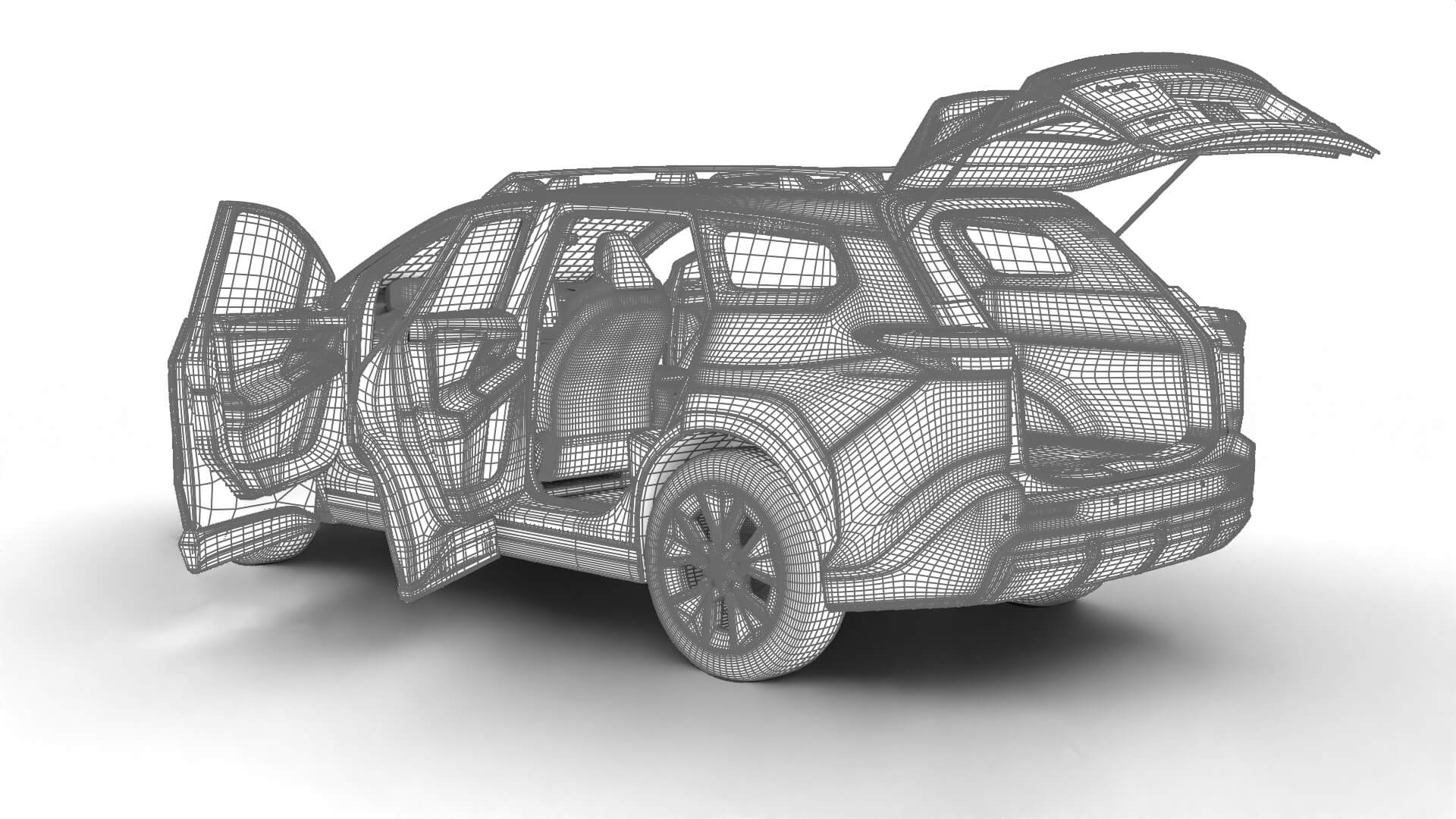 Toyota bZ Woodland 2026 HQ 3D Model