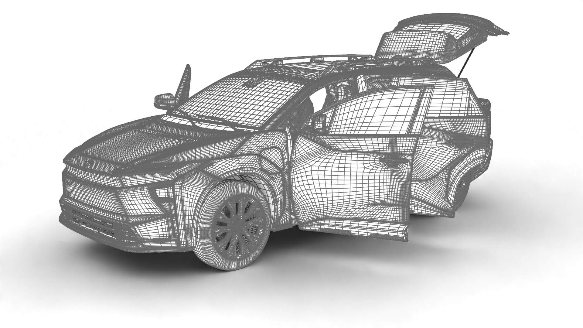 Toyota bZ4X Touring 2026 HQ 3D Model