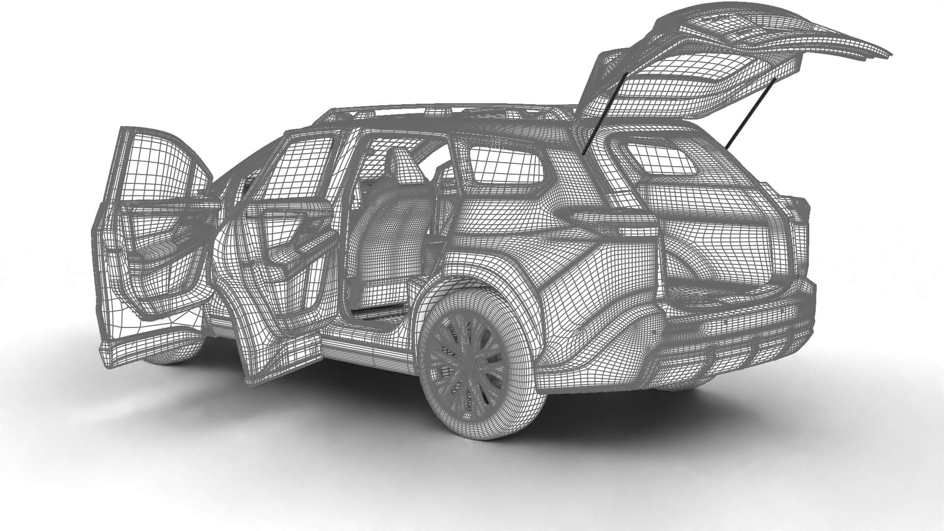 Toyota bZ4X Touring 2026 HQ 3D Model