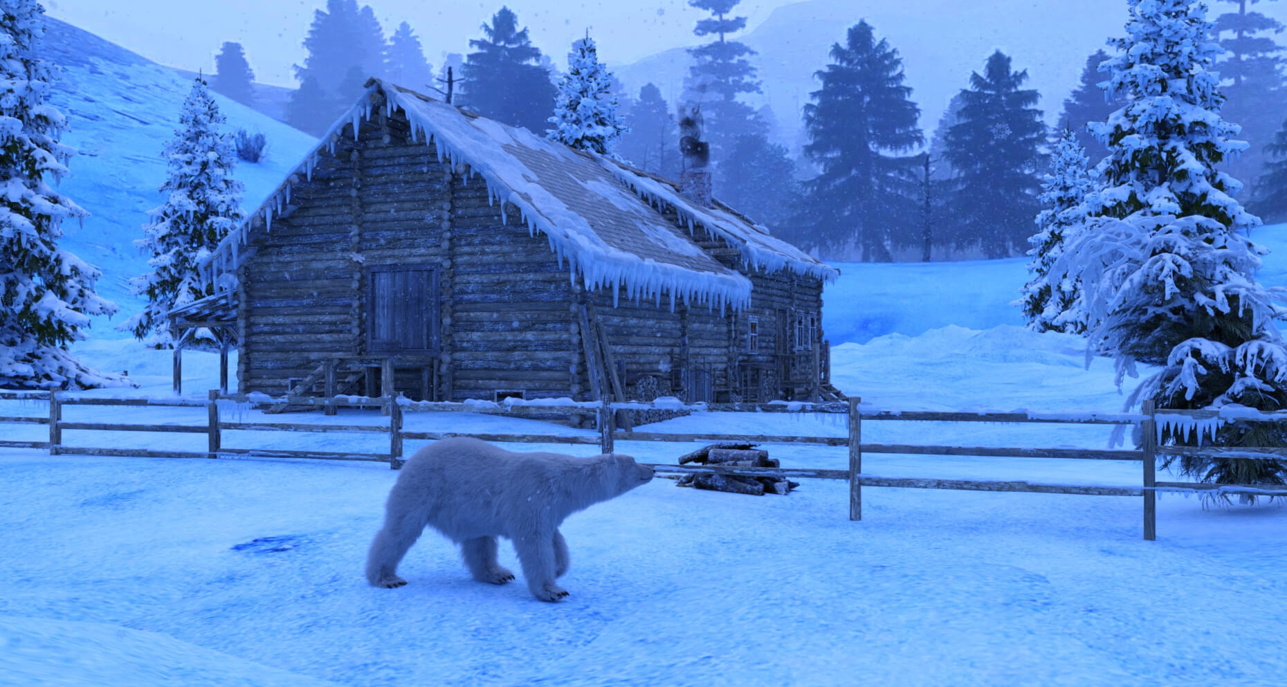 The Visitor 3D Render, Digital Artwork by westcala1c