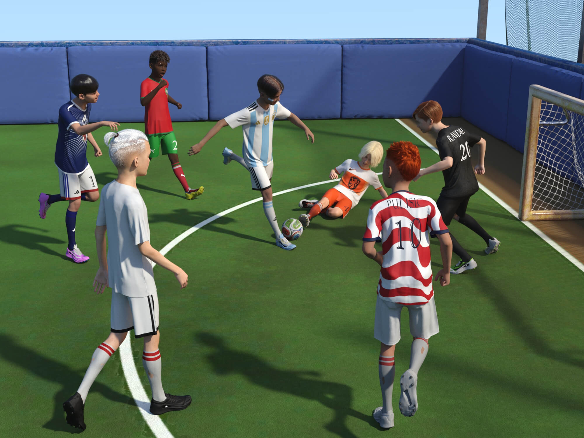 Mini World Cup 3D Render, Digital Artwork by WetsuitWonder