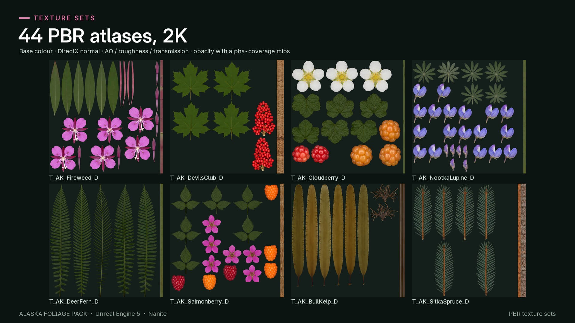 Alaska Foliage Pack 3D Model