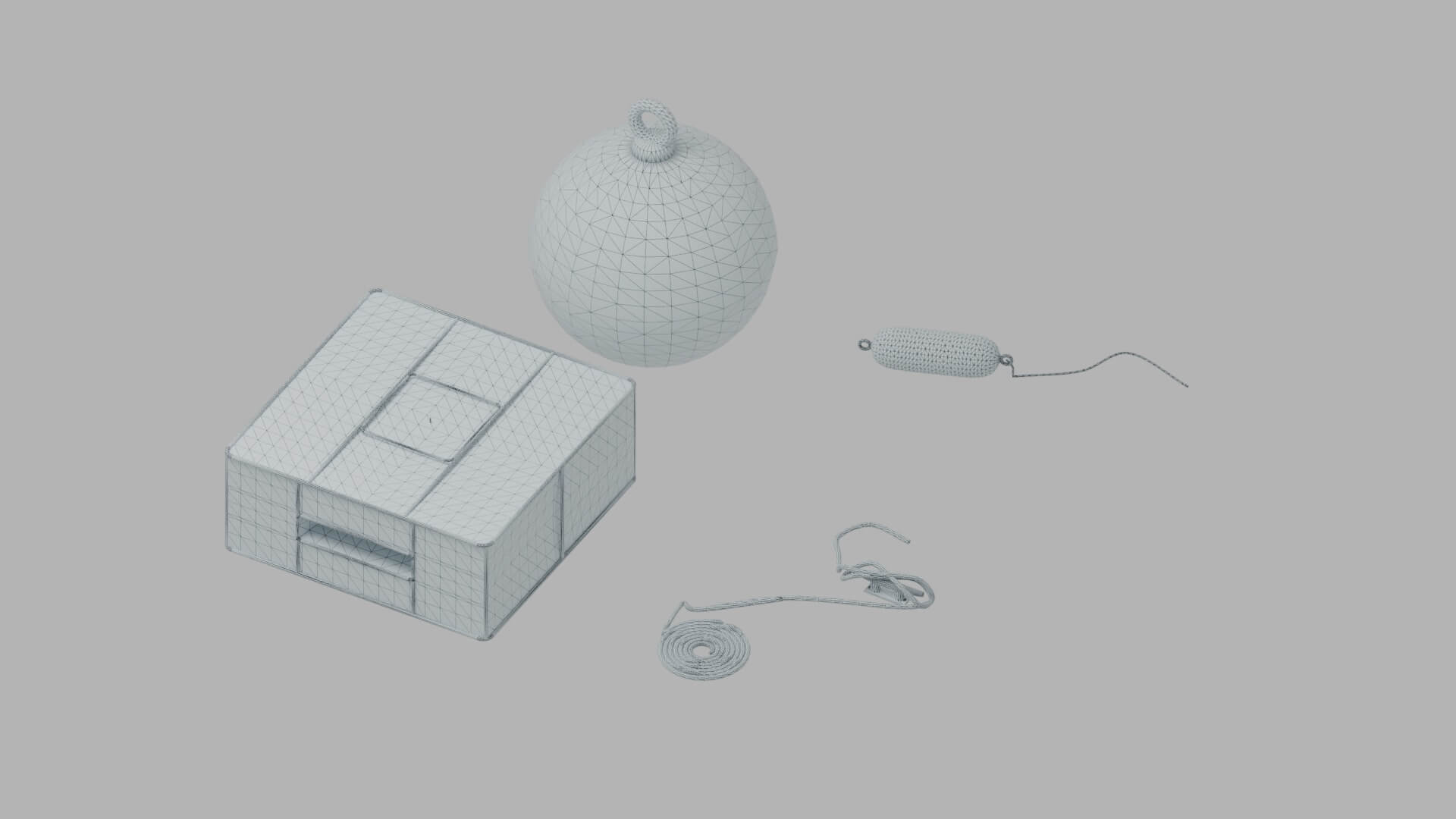 Fishing Harbor and Dock Props 3D Model