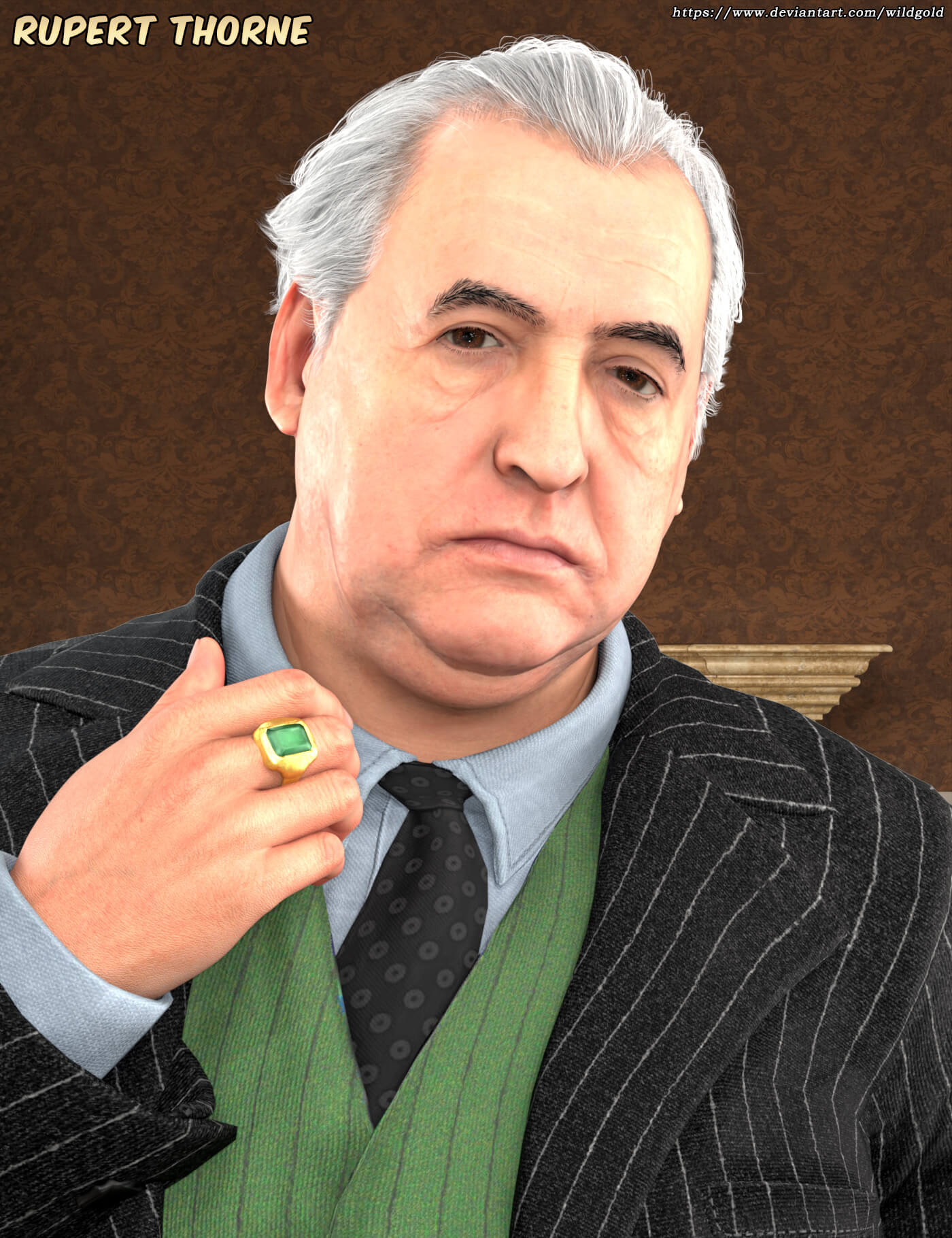 Mob Boss Rupert for Genesis 9 Freebie 3D Render, Digital Artwork by WildGold