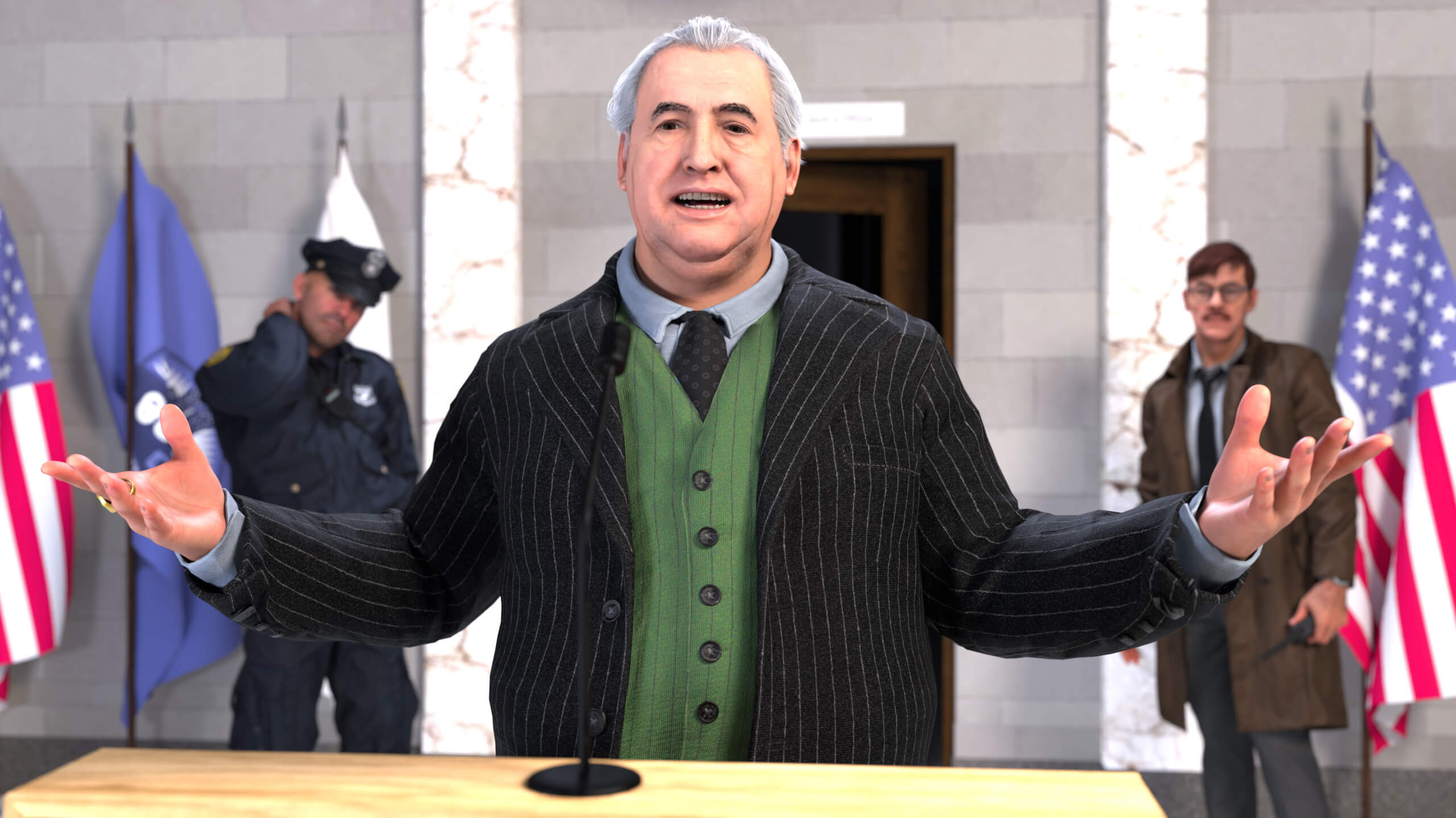 Mob Boss Rupert for Genesis 9 Freebie 3D Render, Digital Artwork by WildGold