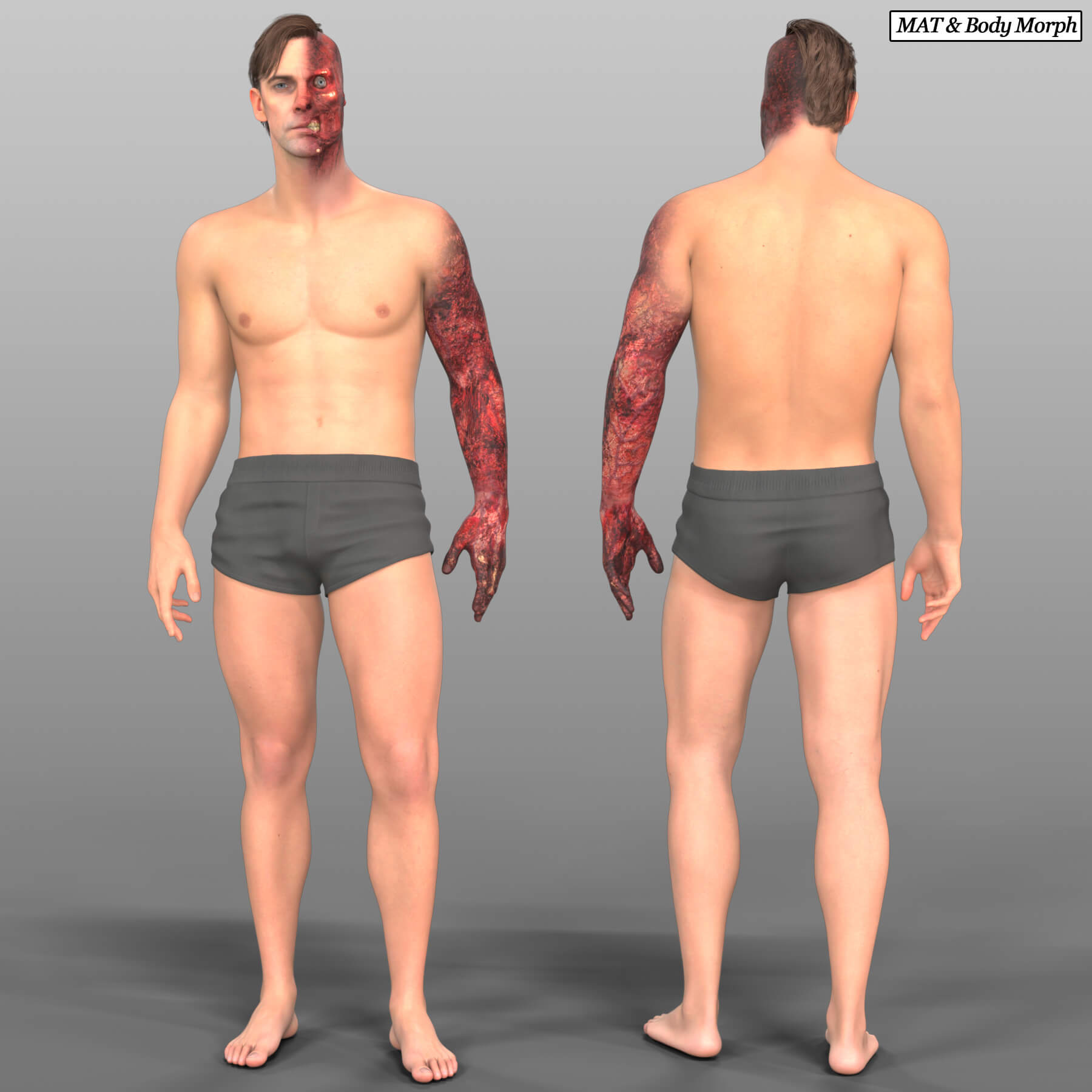 Two Face &amp Harvey Dent for Genesis 9  Props Daz Content