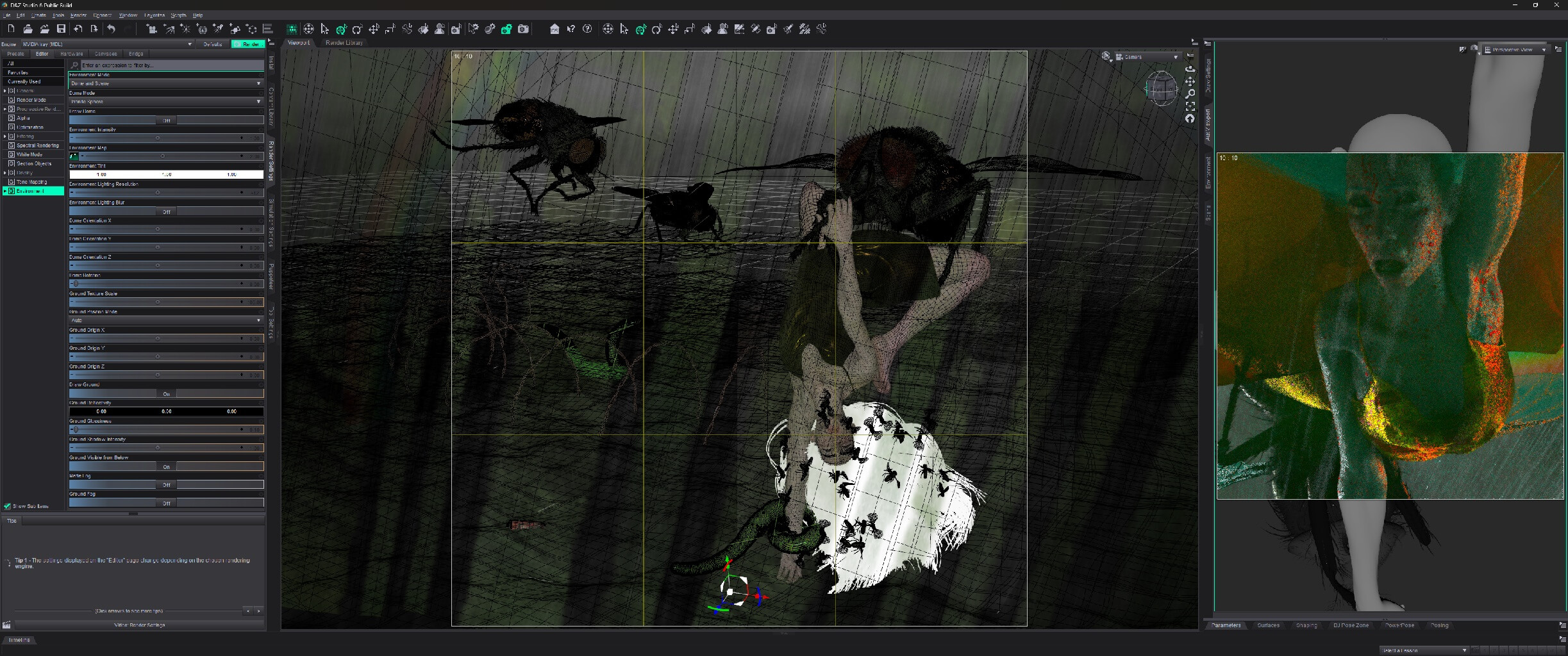 Decomposition 3D Render, Digital Artwork by Wollle