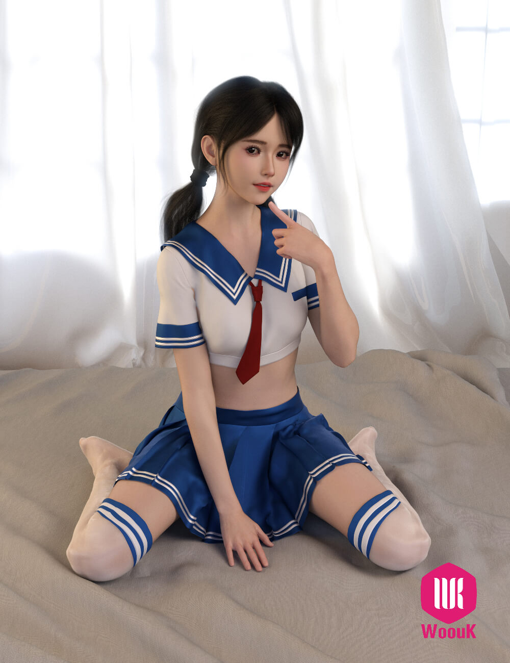 dForce WUK JK Style Uniform for Genesis 9 8 and 8.1 Female Daz Content
