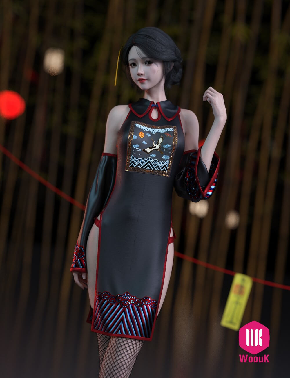dForce WUK Sexy Zombie Outfit for Genesis 9 Daz Content