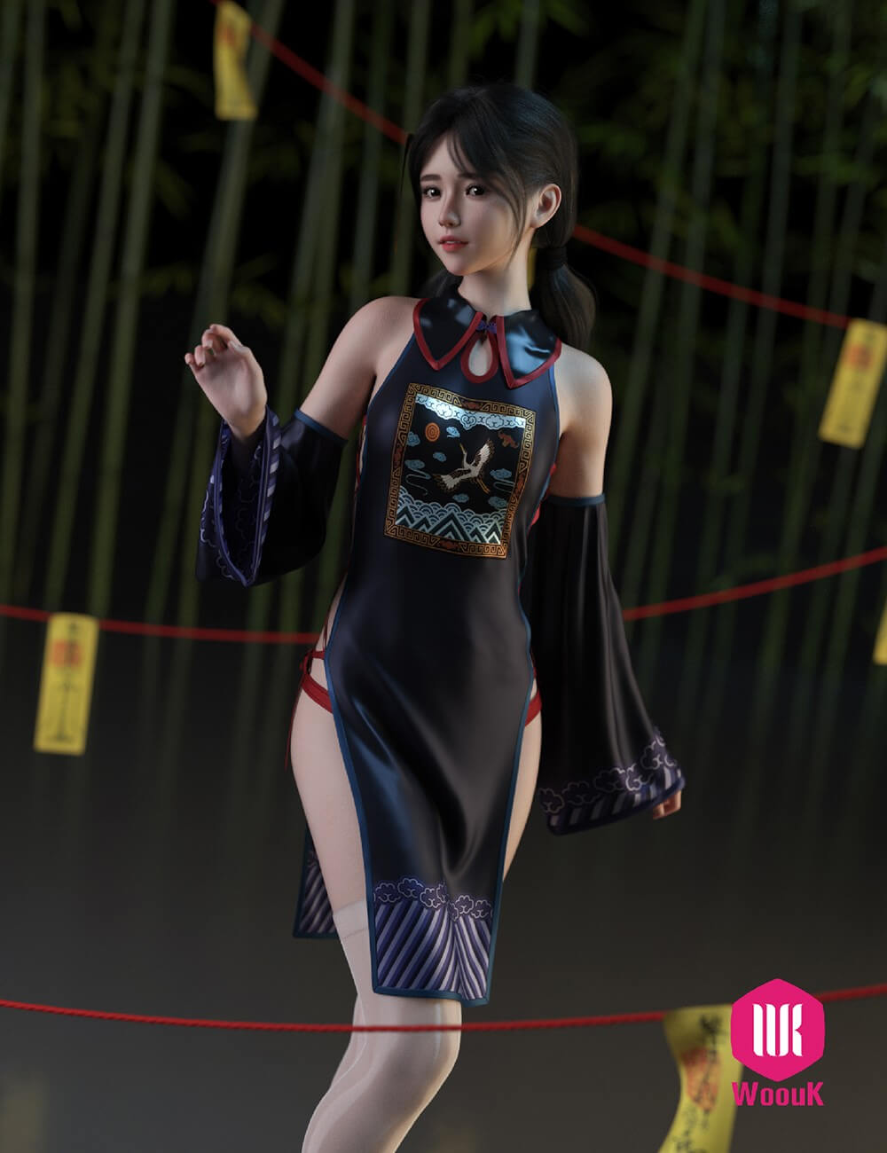 dForce WUK Sexy Zombie Outfit for Genesis 9 Daz Content