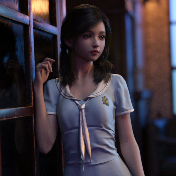 WUK Short Sleeve Bow Tie Dress DaiYue