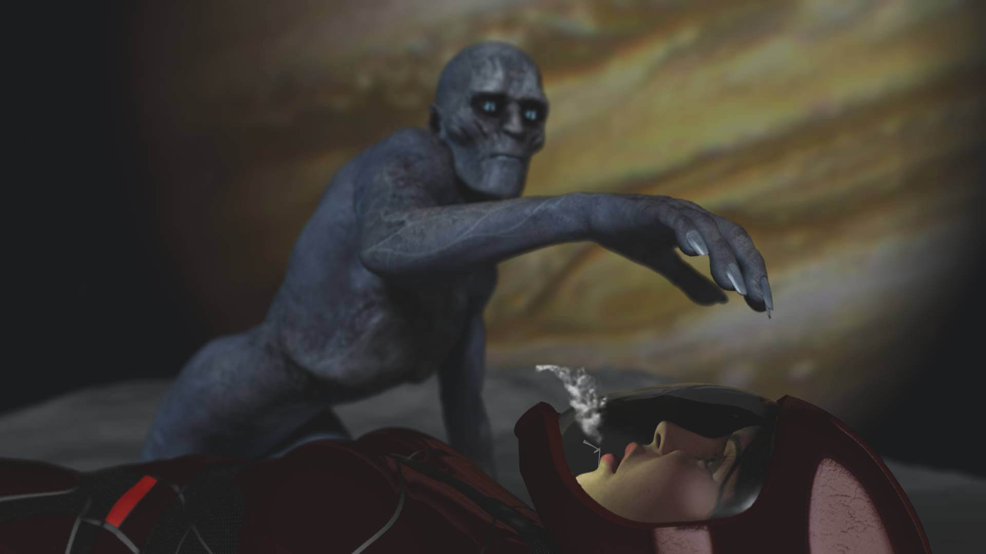 Bobbie and the Hybrid 3D Render, Digital Artwork by Wouldhe