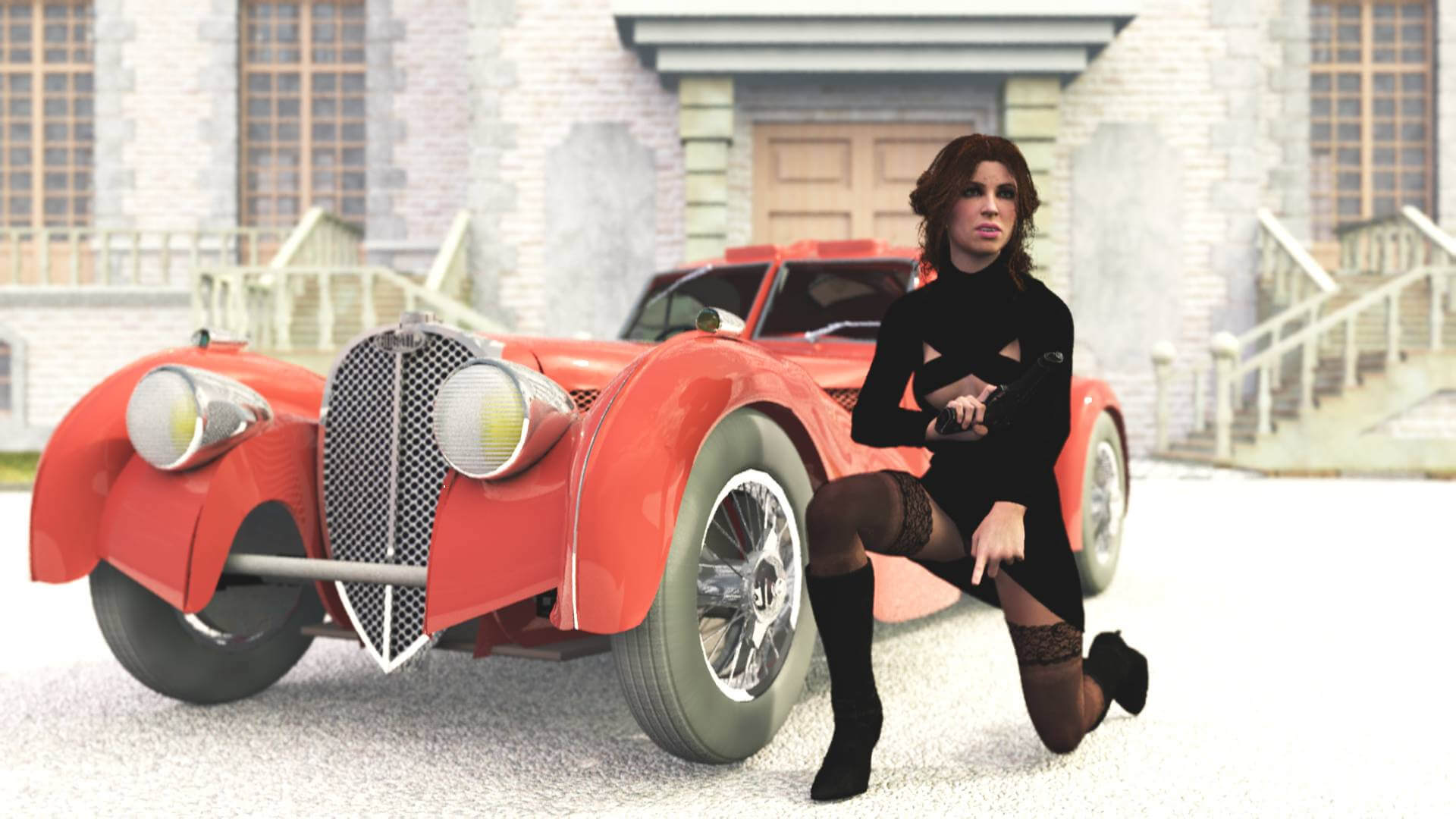 The Name Is Bond Jane Bond 3D Render, Digital Artwork by Wouldhe