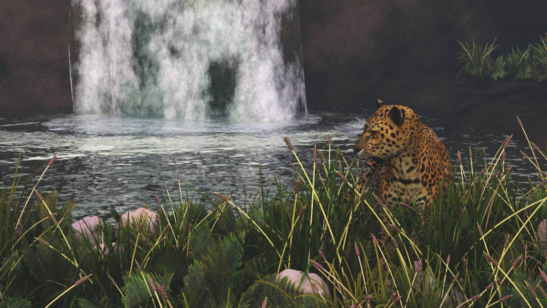 Watering Hole 3D Render, Digital Artwork by Wouldhe
