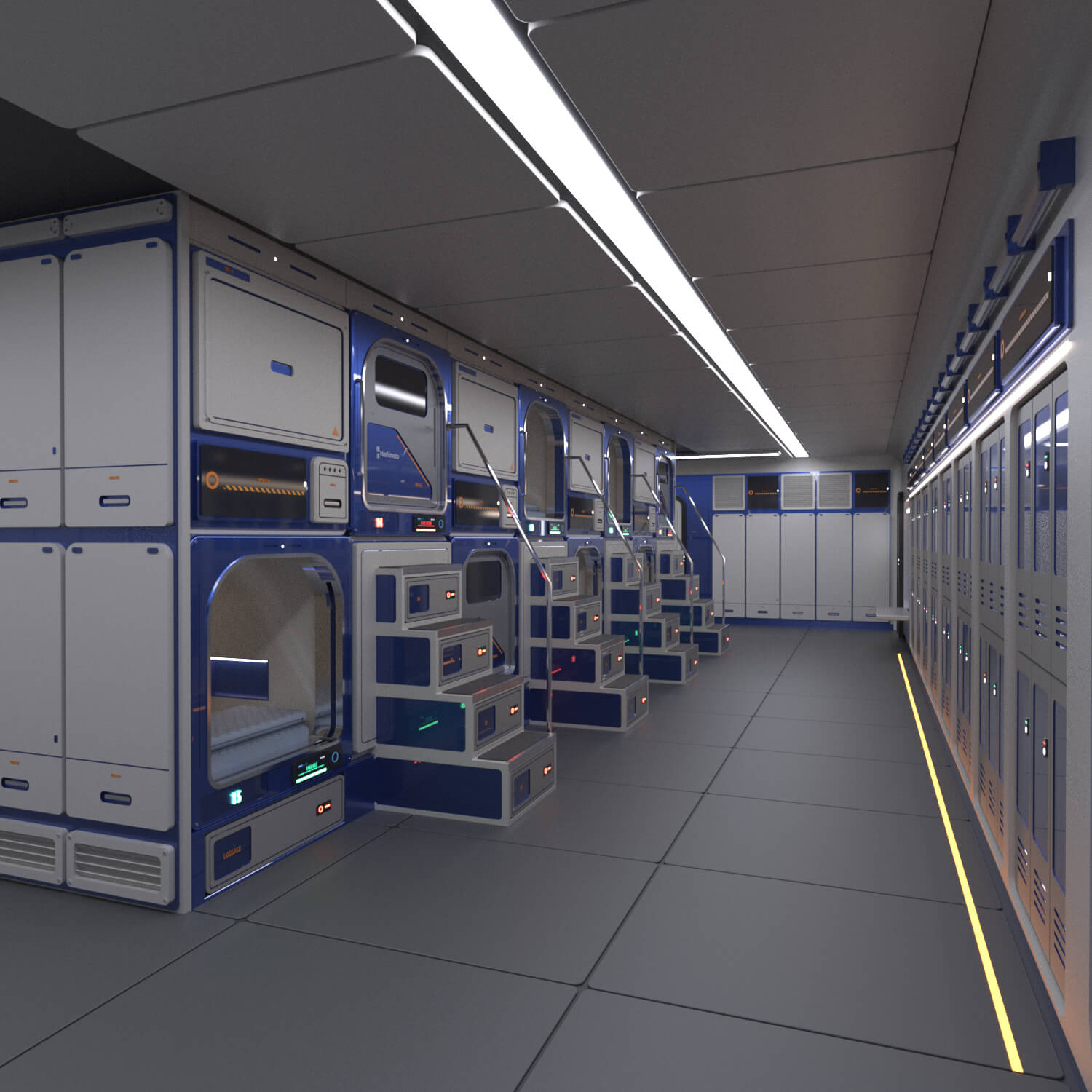 Hashimoto Capsule Hotel Daz Content