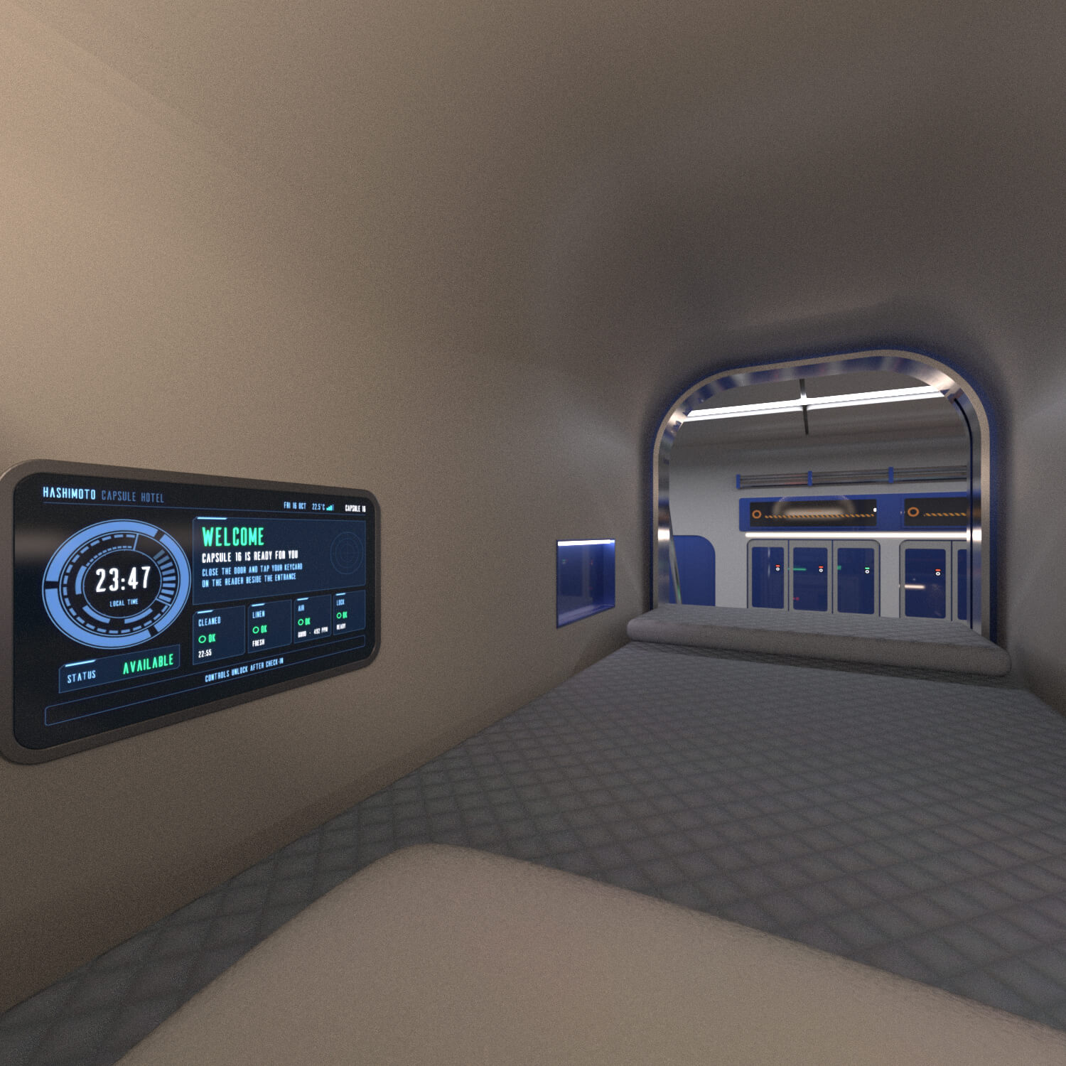 Hashimoto Capsule Hotel Daz Content