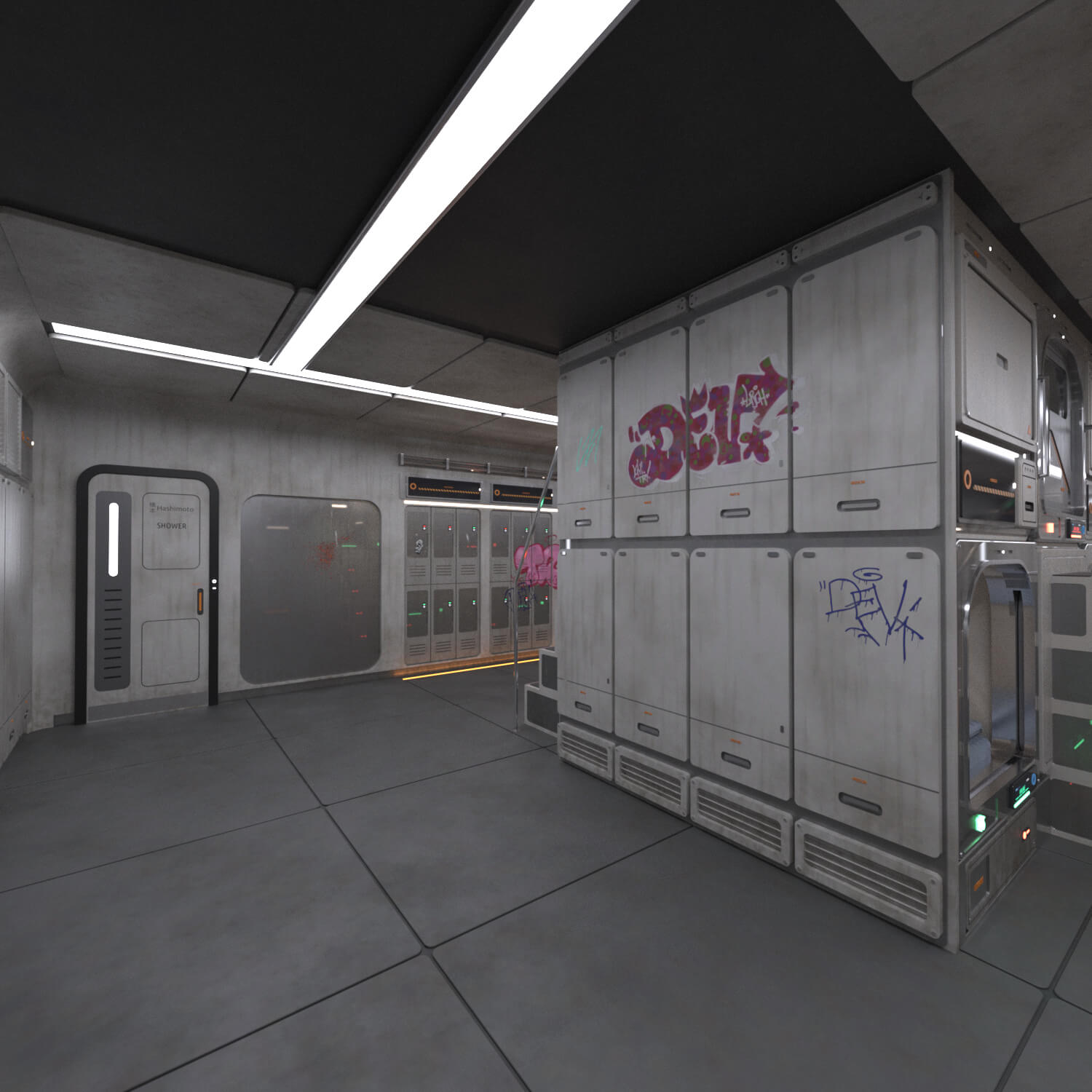 Hashimoto Capsule Hotel Daz Content