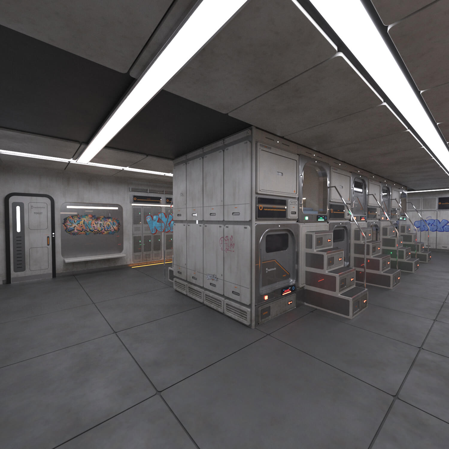 Hashimoto Capsule Hotel Daz Content