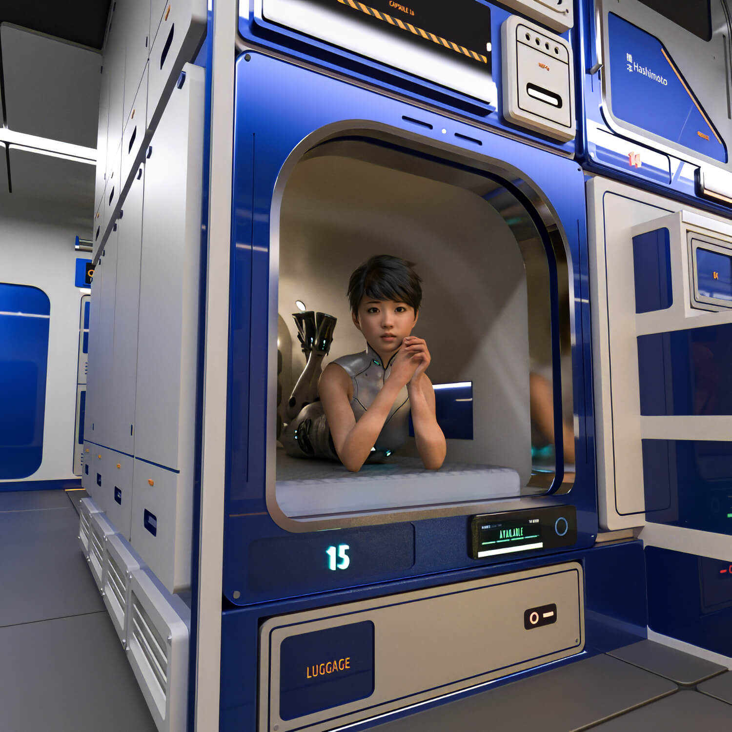 Hashimoto Capsule Hotel Daz Content