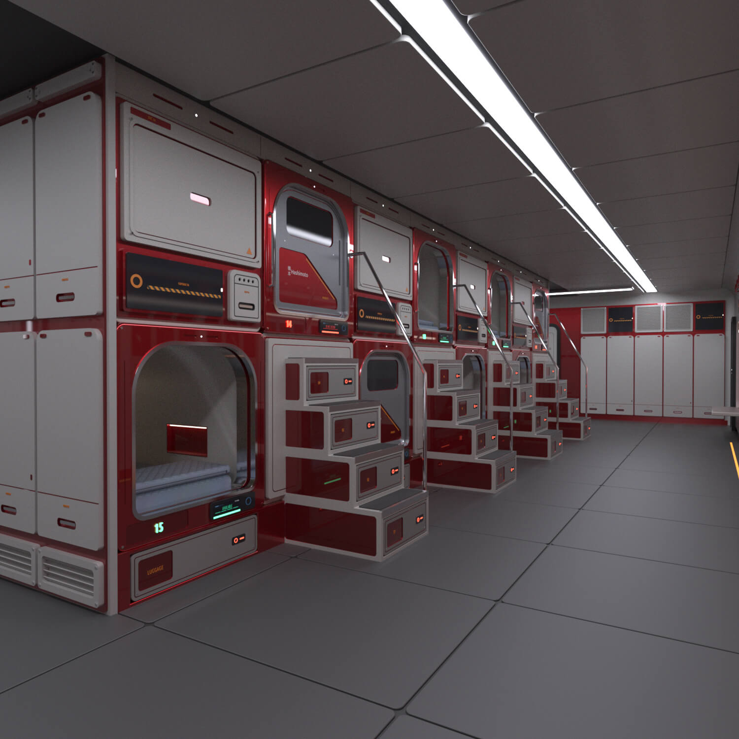 Hashimoto Capsule Hotel Daz Content