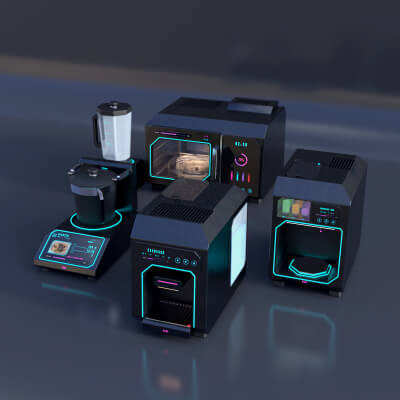 Kage Cyberpunk Kitchen Appliances