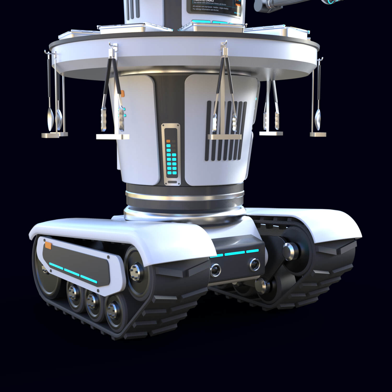 Kage HotDogBot &ndash Cyberpunk Hot Dog Vending Robot Daz Content