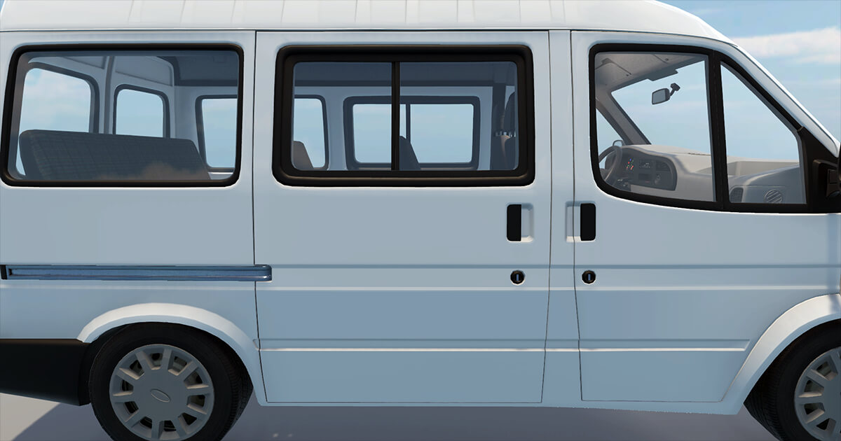 CLS Minibus Passenger 3D Model