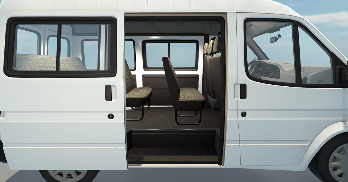 CLS Minibus Passenger 3D Model