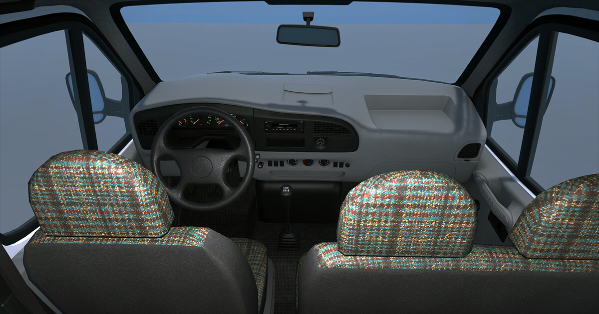 CLS Minibus Passenger 3D Model