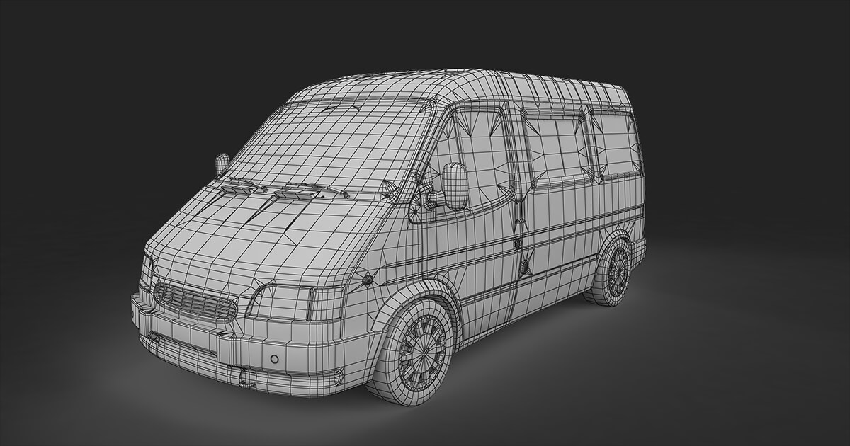 CLS Minibus Passenger 3D Model