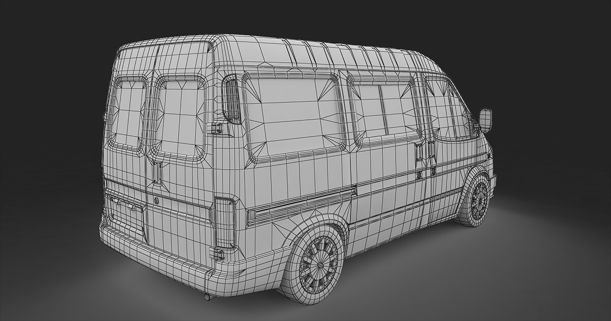CLS Minibus Passenger 3D Model