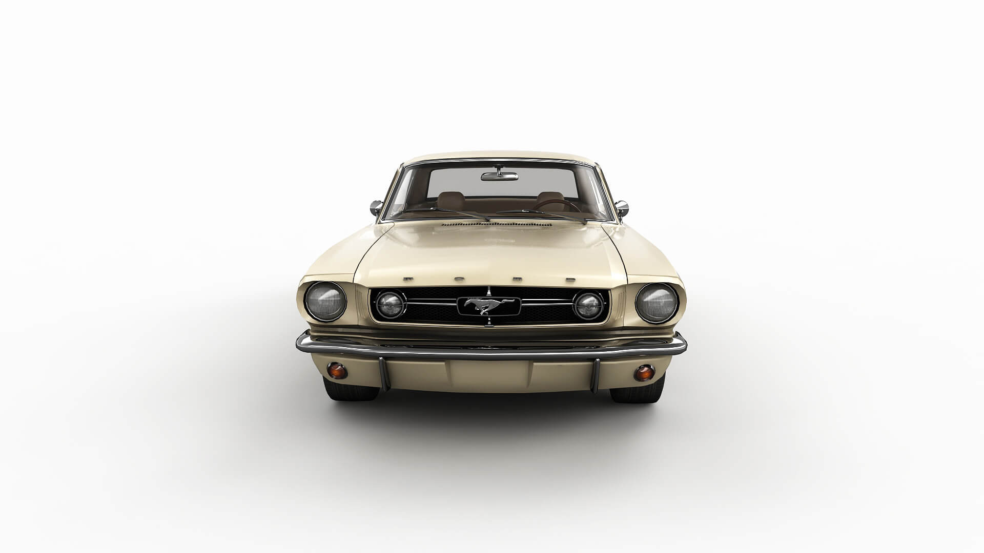 Ford Mustang 1965 - Low Poly - Game 3D Model - Unity 3D Model