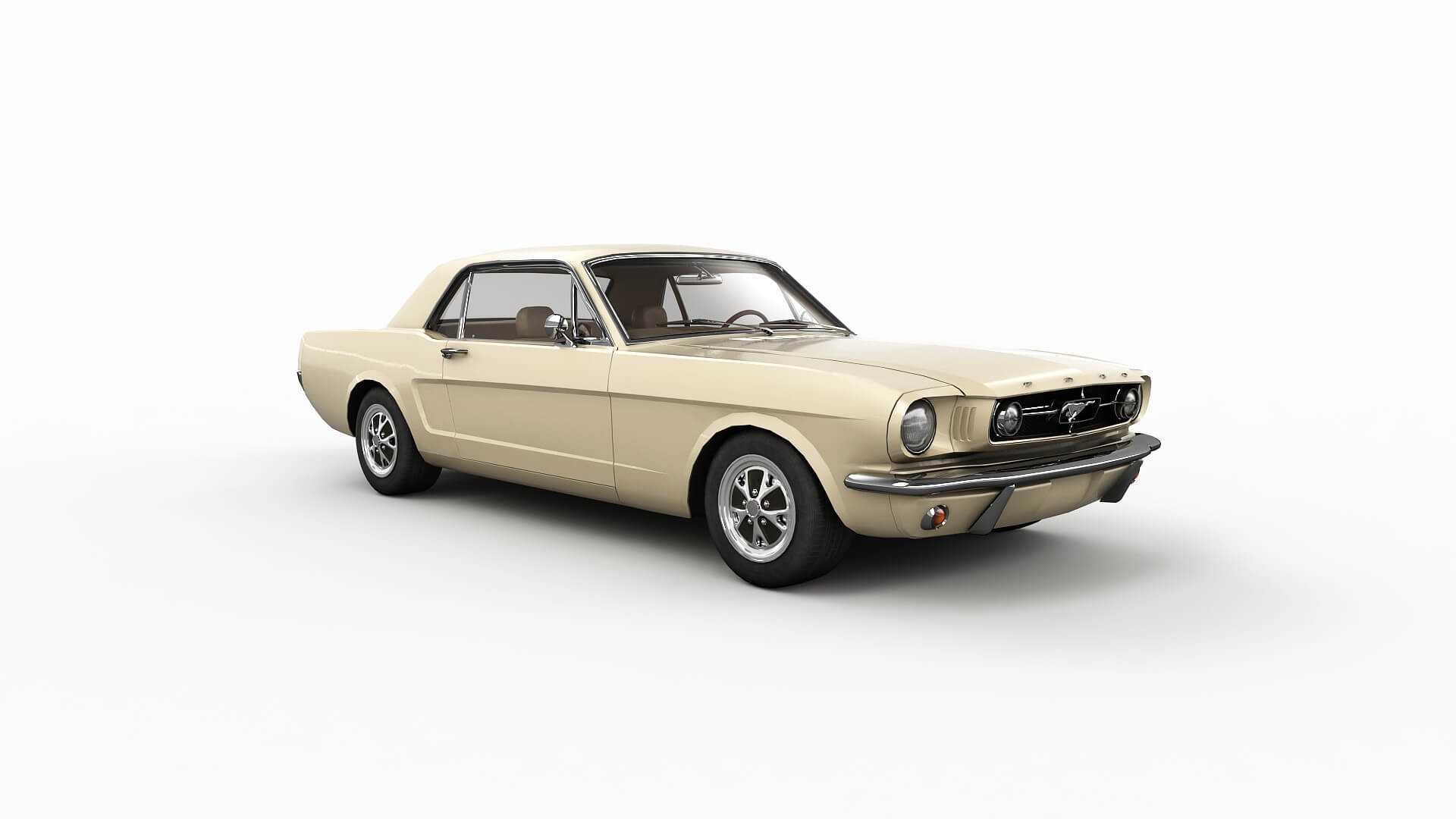 Ford Mustang 1965 - Low Poly - Game 3D Model - Unity 3D Model