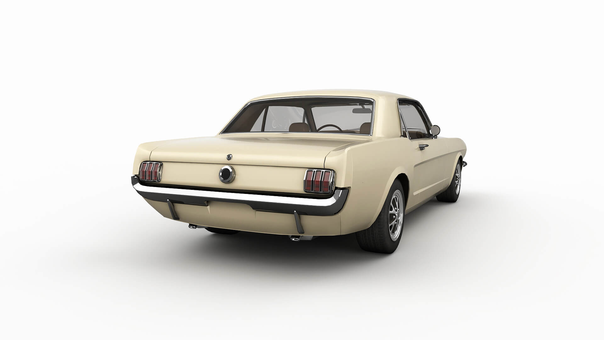 Ford Mustang 1965 - Low Poly - Game 3D Model - Unity 3D Model