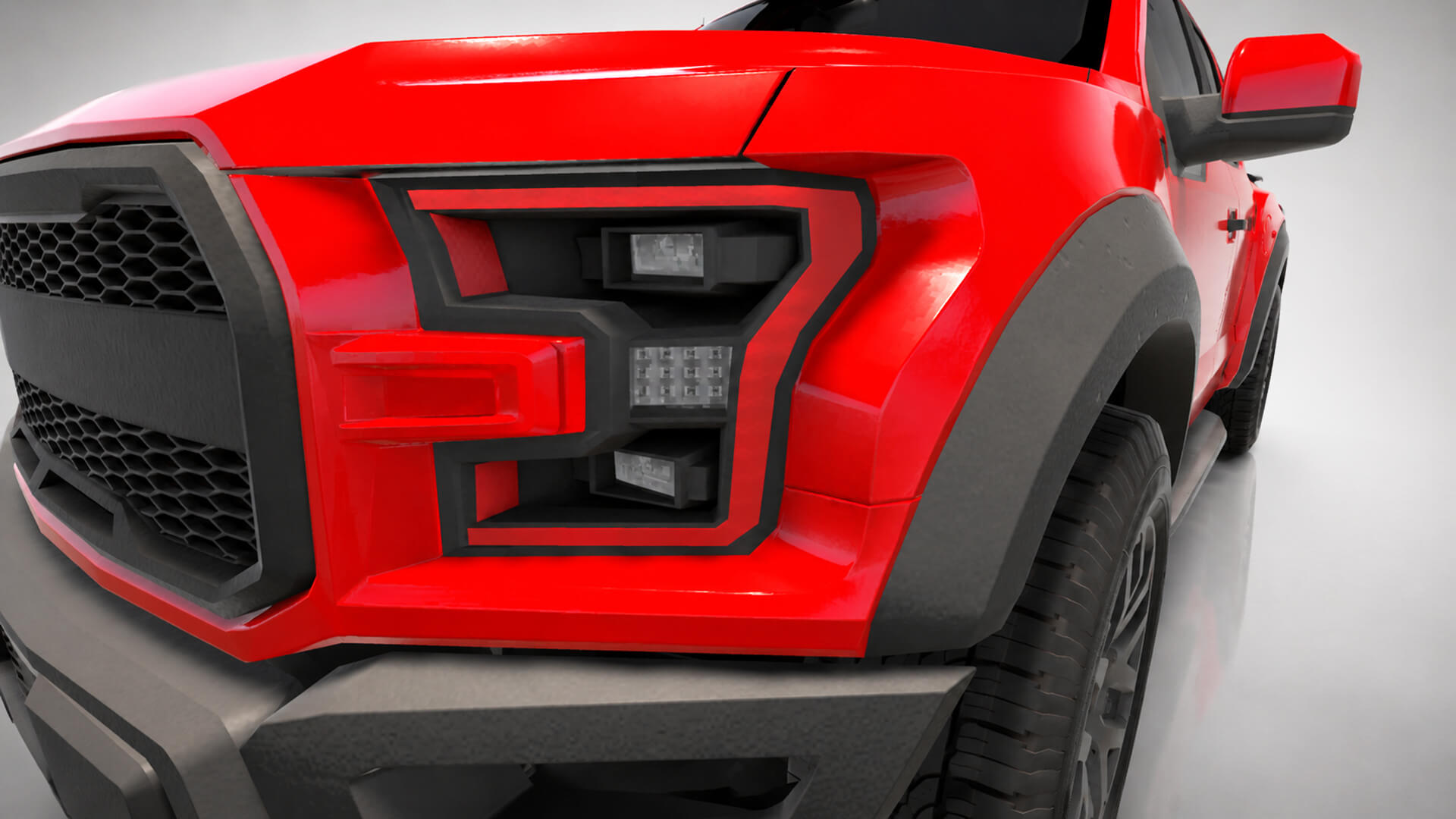 OffRoad Pickup Truck 4x4 3D Model