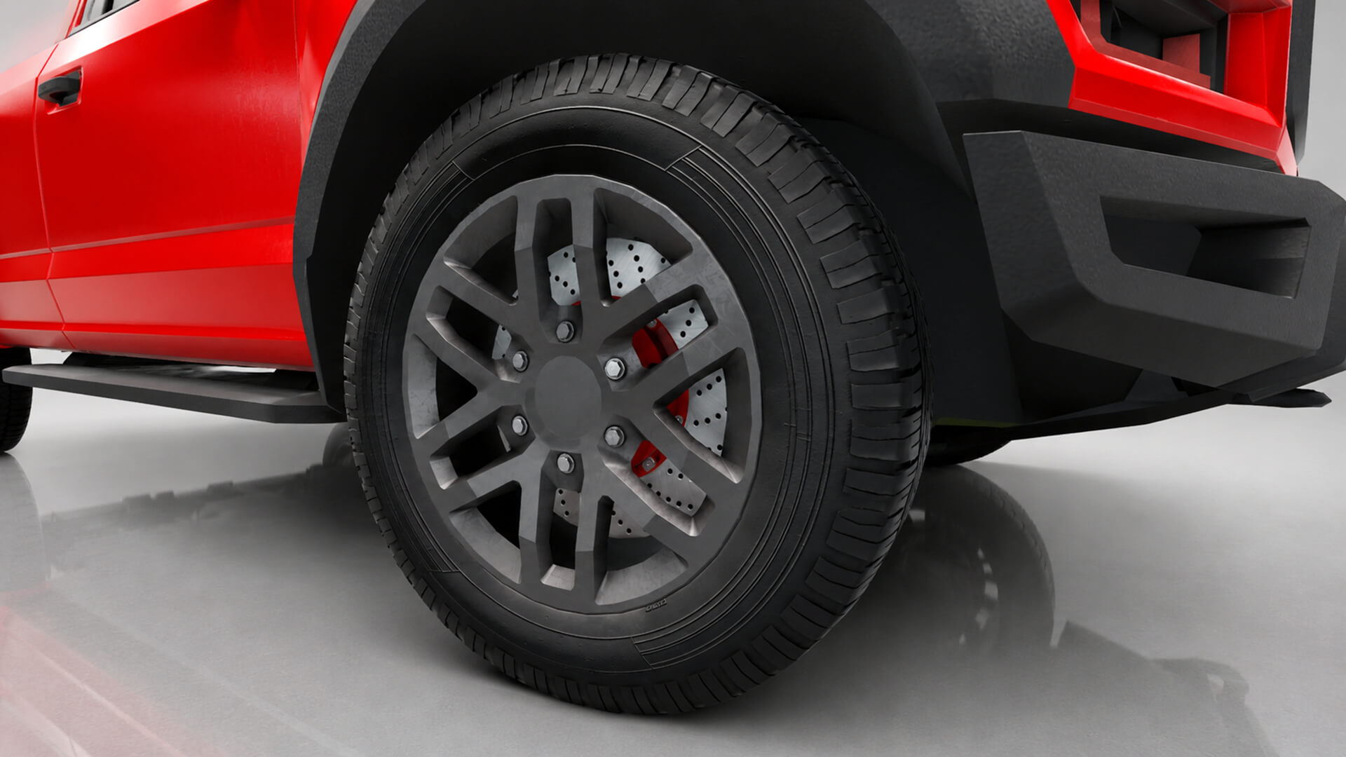 OffRoad Pickup Truck 4x4 3D Model