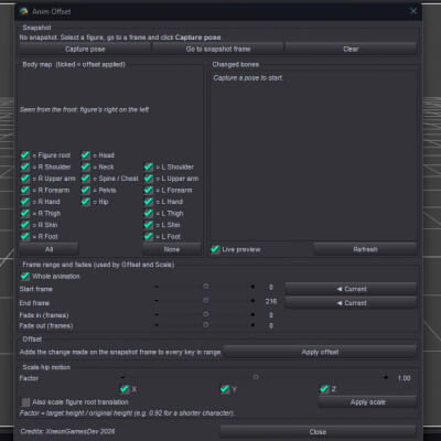 Xneon AnimOffset for Genesis 9