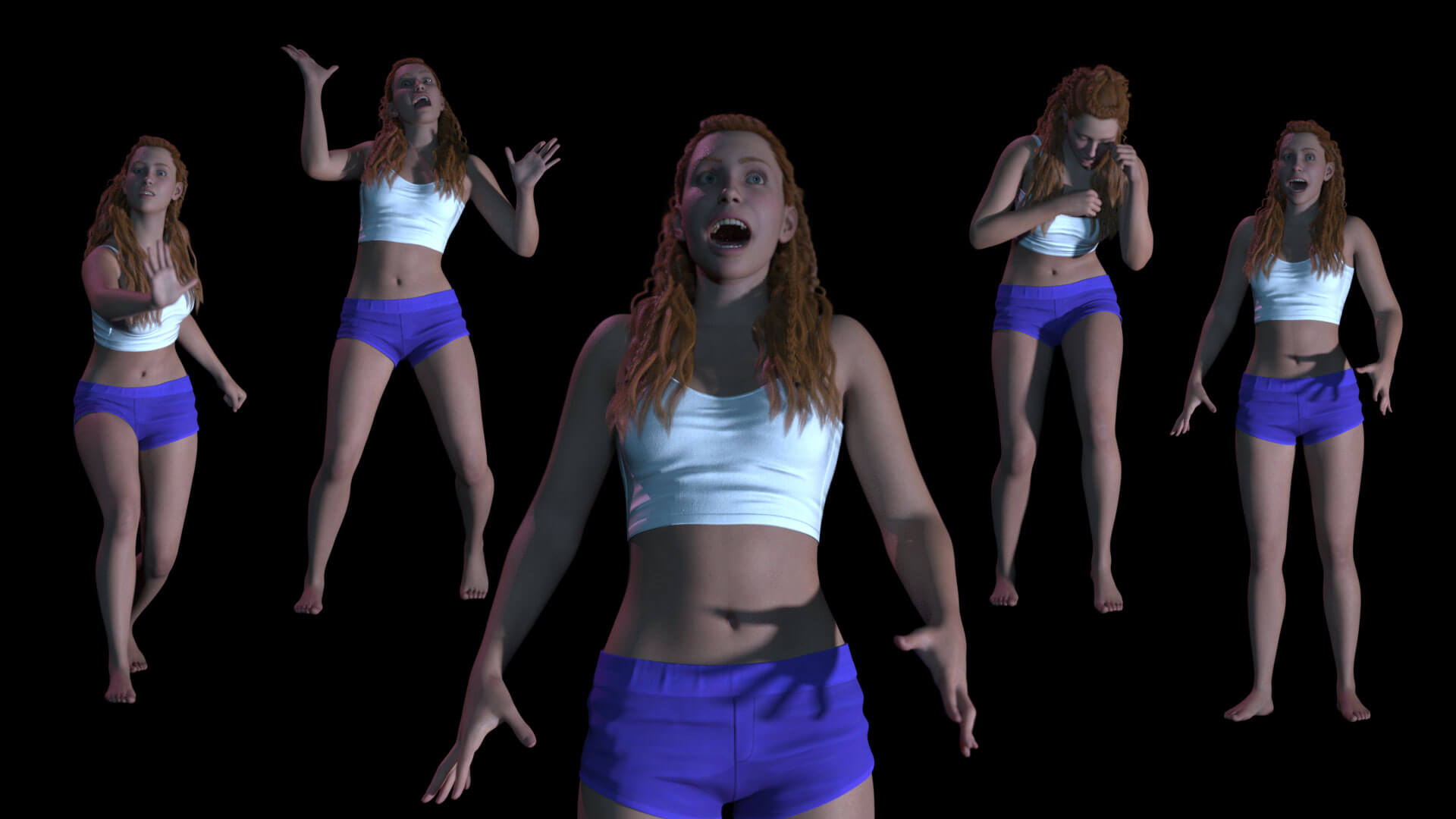 Closeups for Final Girl for G9 3D Render, Digital Artwork by Yola Art